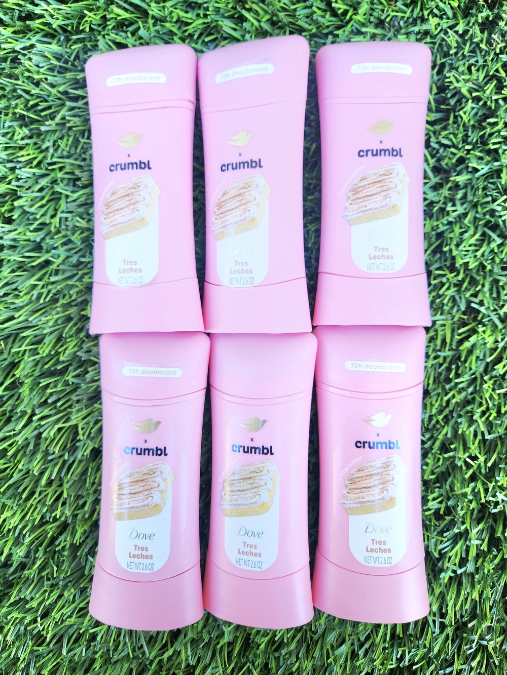 Dove x Crumbl Tres Leches Antiperspirant Deodorant Stick - Pink